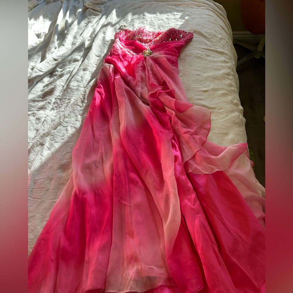 The Cool Collection pink strapless dress. Size 10
